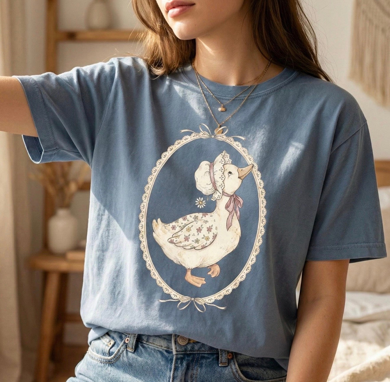 Vintage Goose Portrait Shirt – Graphic Tee, Long Sleeve & Crewneck.