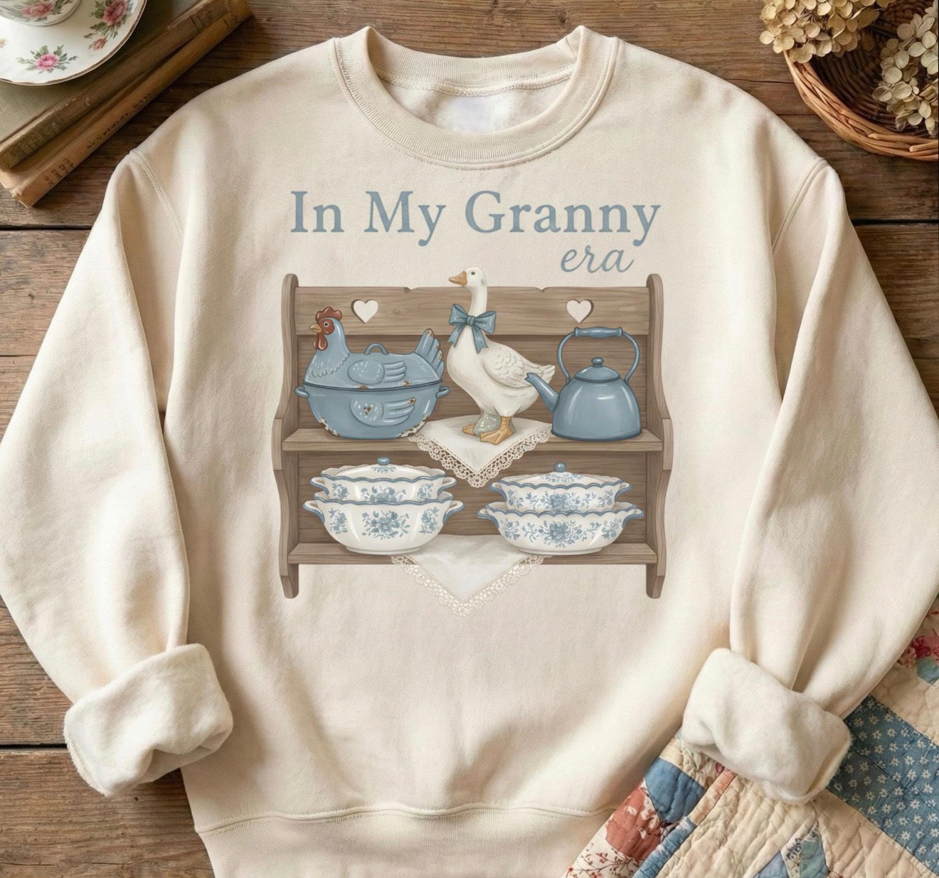 In My Granny Era Shirt – Graphic Tee, Long Sleeve & Crewneck.