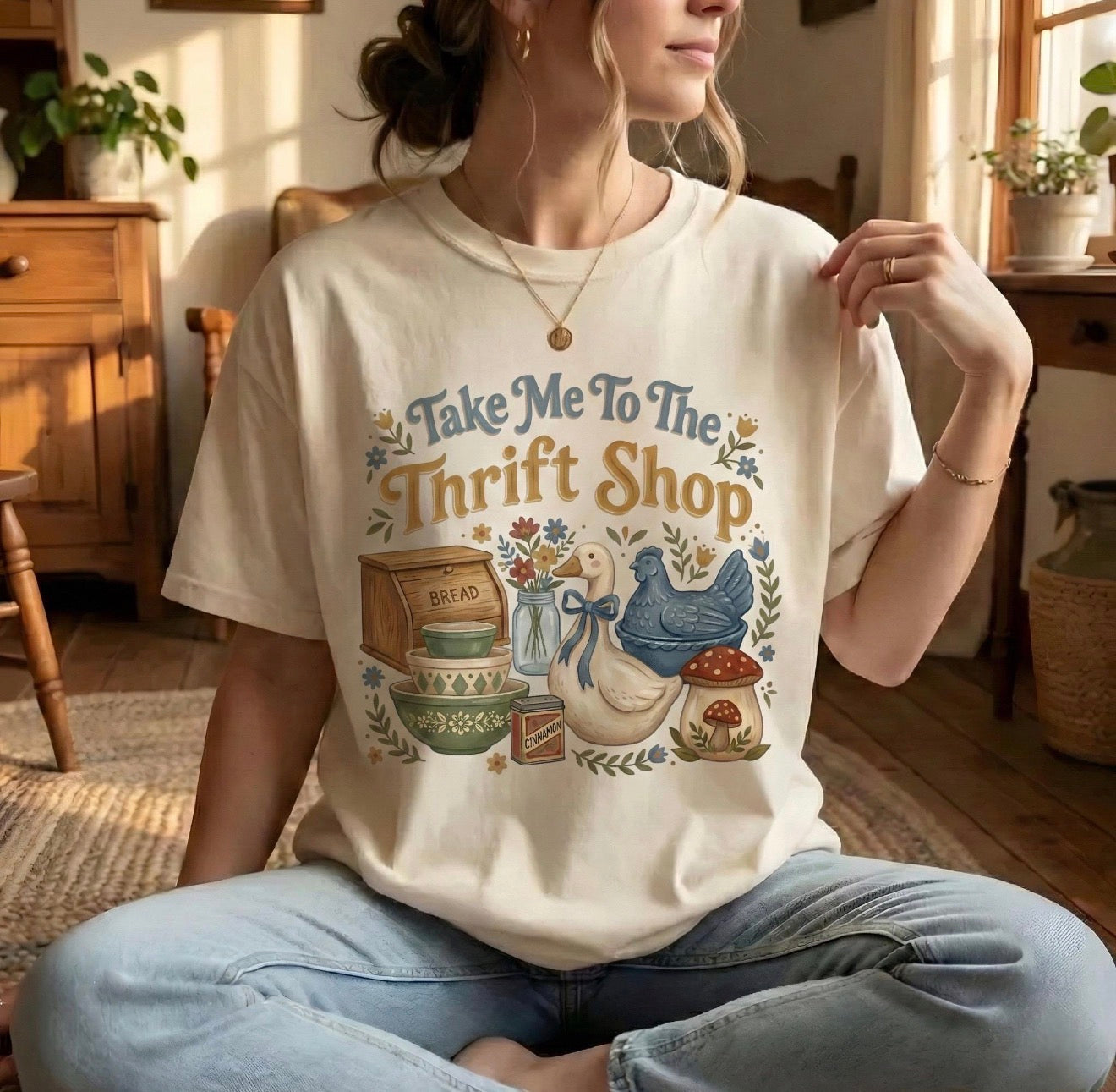 Take Me To The Thrift Shop Shirt – Graphic Tee, Long Sleeve & Crewneck.