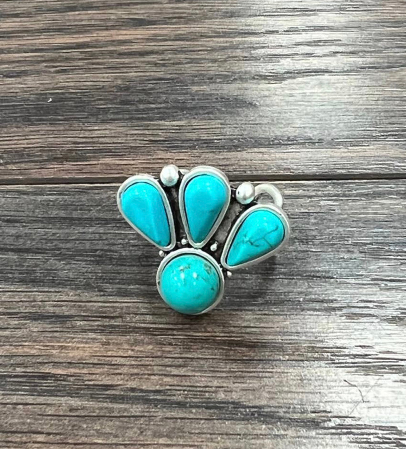 Faux Western Turquoise Ring