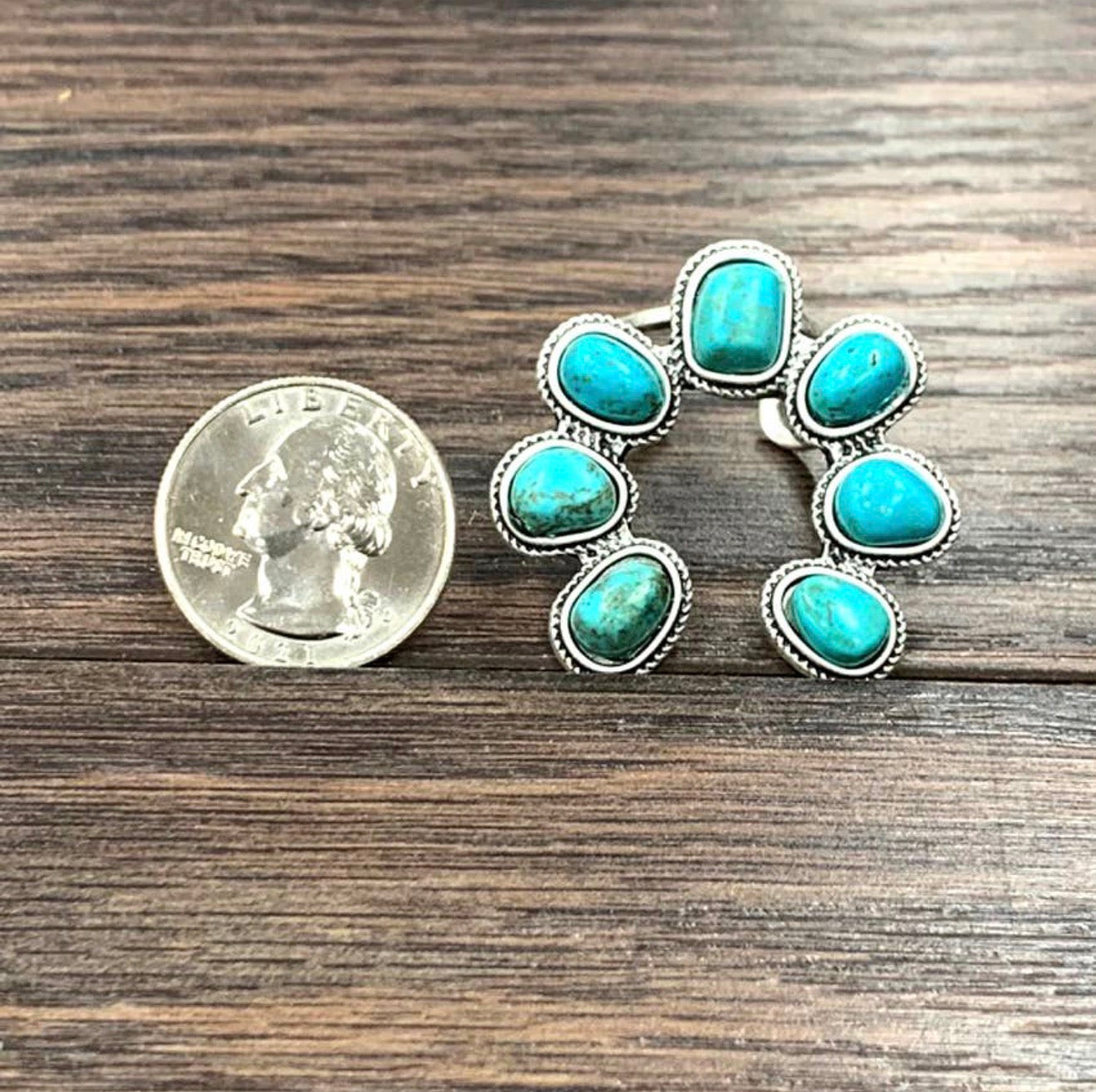 Faux Turquoise Squash Ring