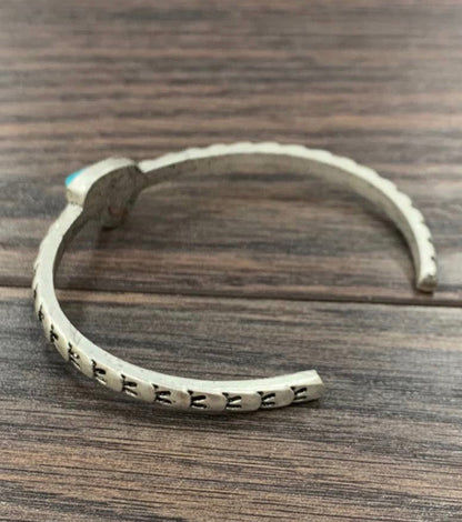 Small Stamped Turquoise Faux Cuff