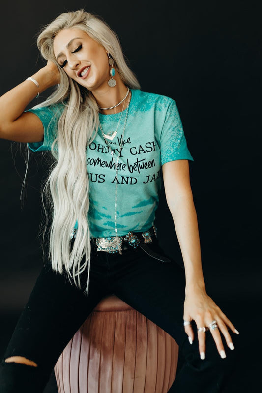 Bleached Somewhere Between Jesus & Jail Shirt